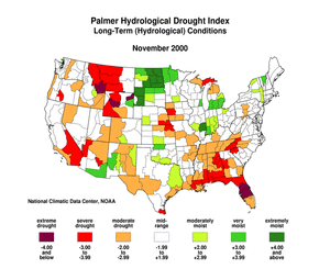 U.S. Animated Palmer Hydrological Drought Index