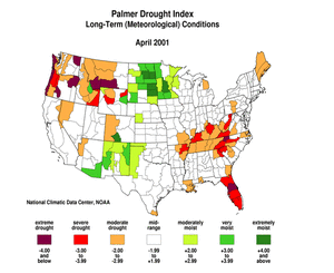  graphic showing U.S. Animated Palmer Drought Index maps