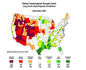Palmer Hydrological Drought Index