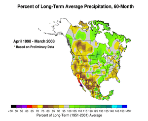 60-month Percent of Average Precipitation
