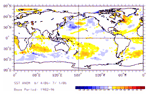 June Sea-Surface Temperature Anomalies