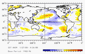 3-month (February-April) averaged SST Anomalies