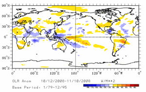 Three-Month August-October Averaged OLR Anomalies