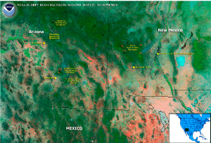Fires in the Southwest US
