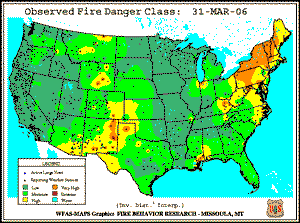 31 March 2006 Fire Danger Classification