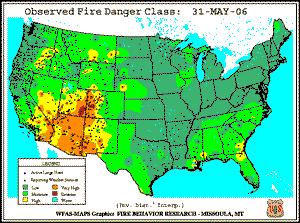 31 May 2006 Fire Danger Classification