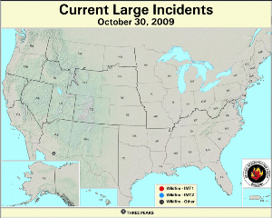 Large Fire Map for October 30