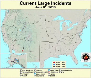 Large Fire Map for June 1