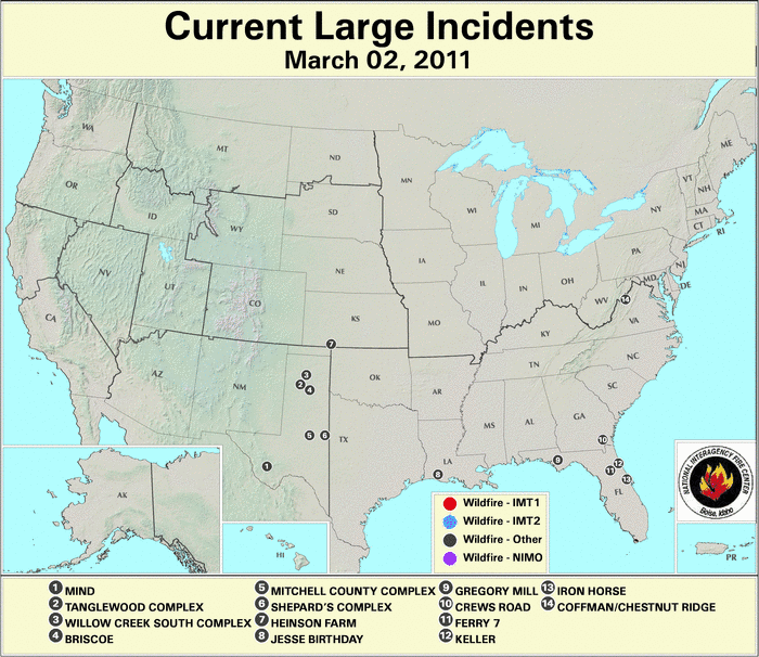 Wildfires - March 2011 | State of the Climate | National Centers for
