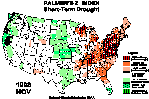 Palmer Z Index Map, Nov'98