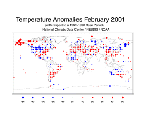 Global Temp Anomalies, February