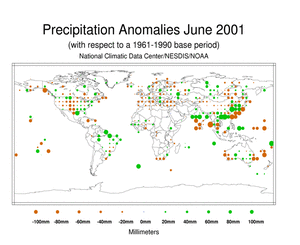 Click Here for the Global Precip Anomalies in June 2001