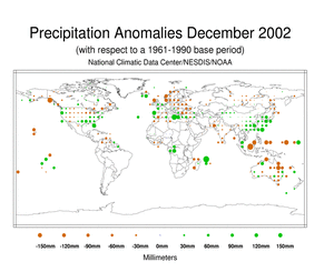 Global Precip Anomalies in September-December 2002