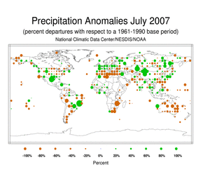 July's Precipitation Percent Departures