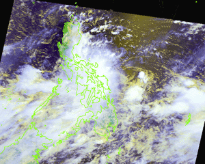 Click Here for a satellite image of tropical depression 18W affecting the Philippines
