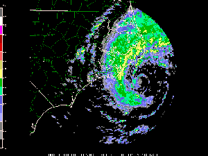 Click Here for a radar animation of Tropical Storm Gustav as it affected eastern NC on September 10, 2002.