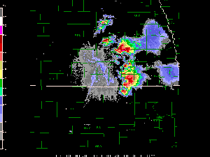Click Here for the radar animation over southeast Nebraska on June 23, 2003