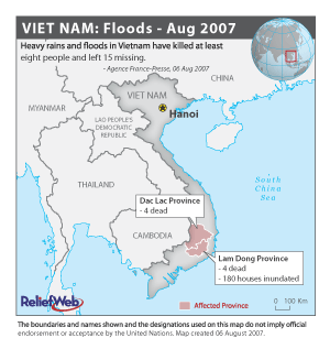 Vietnam's Affected Areas