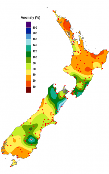 New Zealand Rainfall Anomalies for March 2013 New Zealand Rainfall Anomalies for March 2013