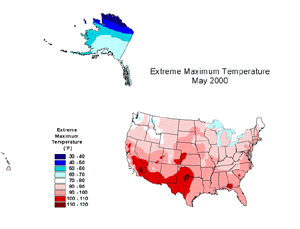 U.S. May Temperature Maxes