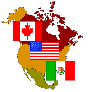 North American Drought Monitor Countries Map