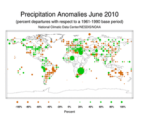 June 2010 Precipitation Percent Departures
