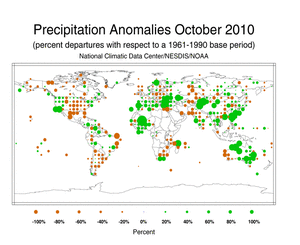October 2010 Precipitation Percent Departures