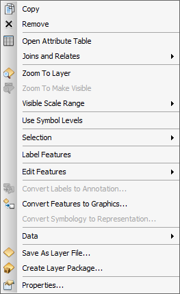 Layer Context Menu