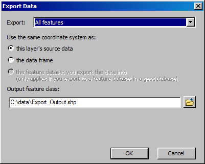 Export Data Dialog