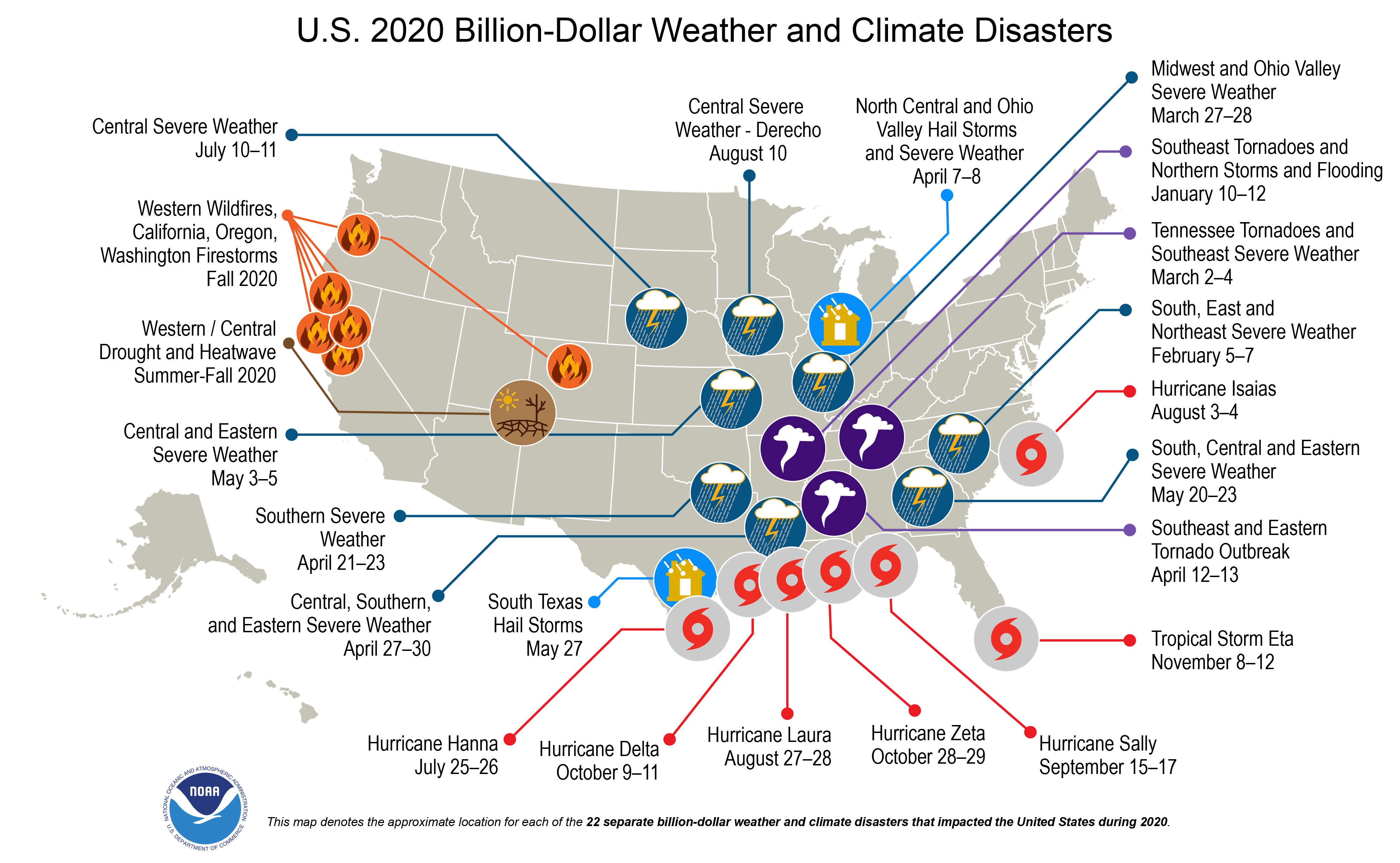 Billion Dollar Weather And Climate Disasters Overview National
