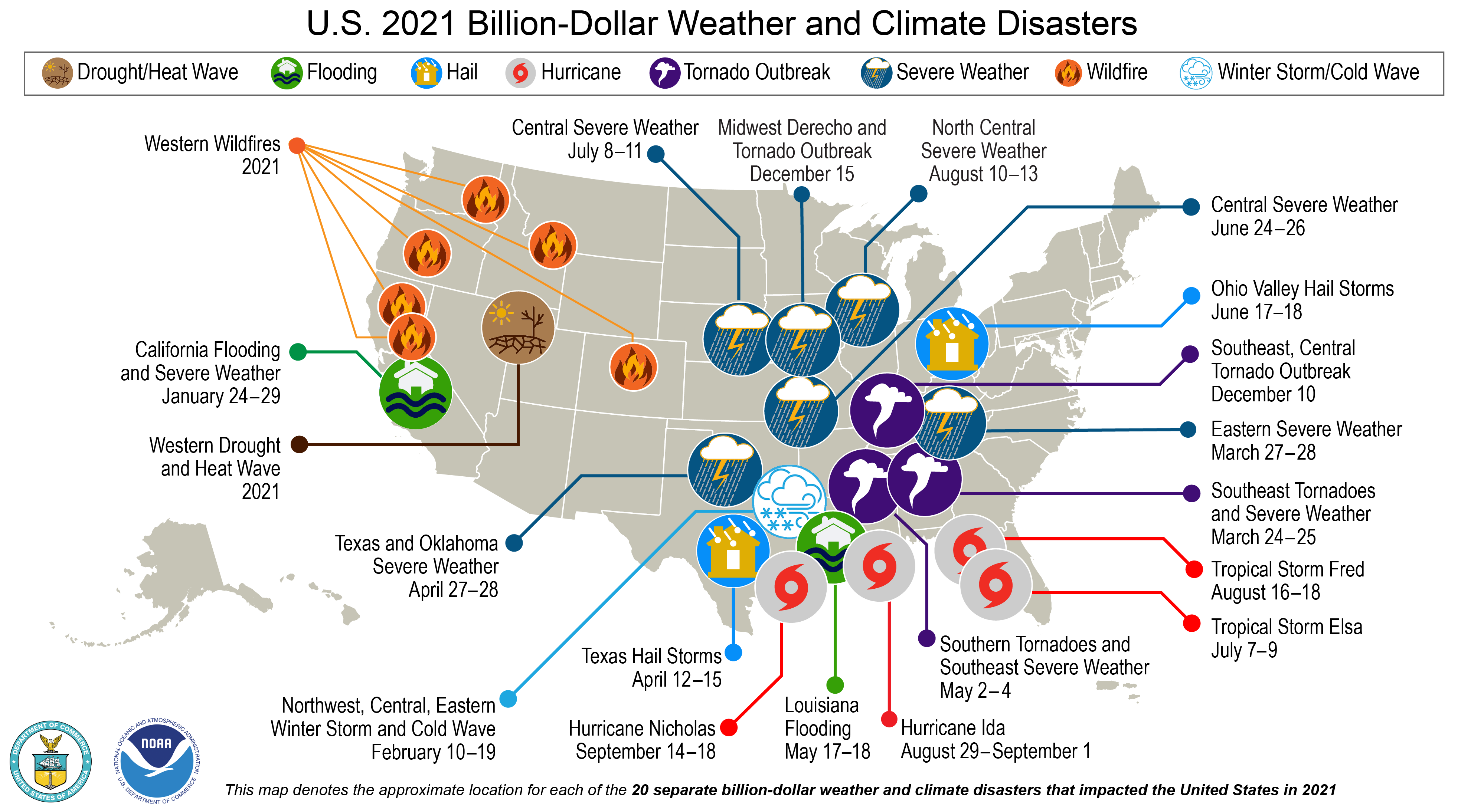 Map presenting billion-dollar events. See Events page for more information.