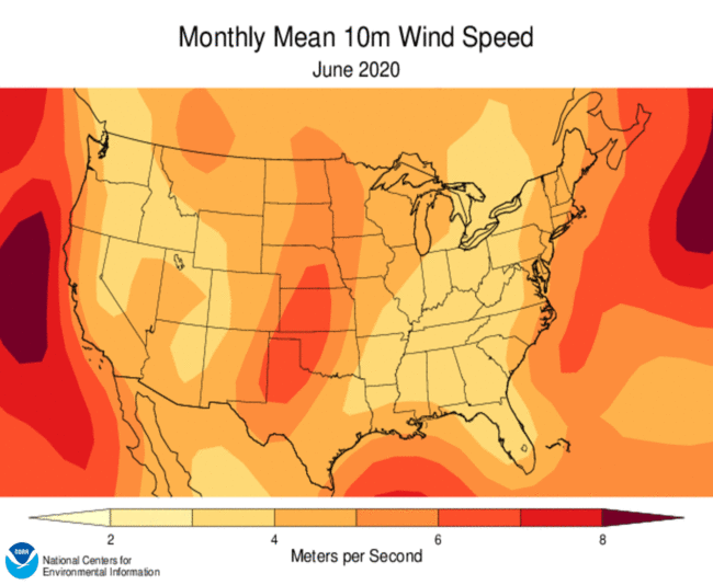 U.S. Wind Climatology | Societal Impacts | National Centers for ...