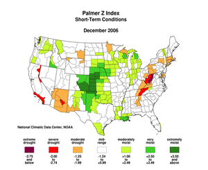 Map showing Palmer Z Index