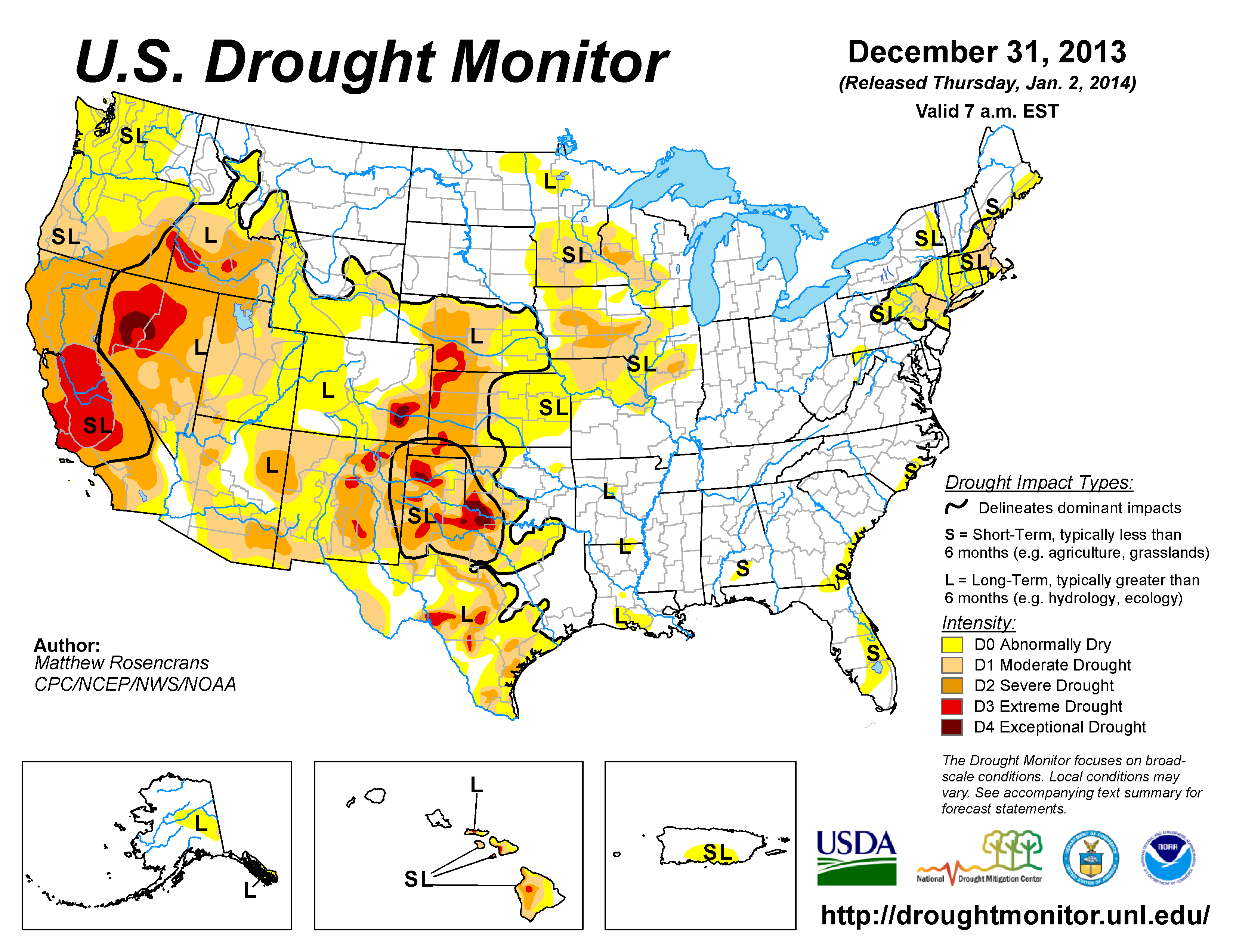 Drought Annual 2014 State of the Climate National Centers for