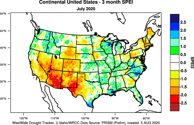 Drought July National Centers For Environmental Information Ncei