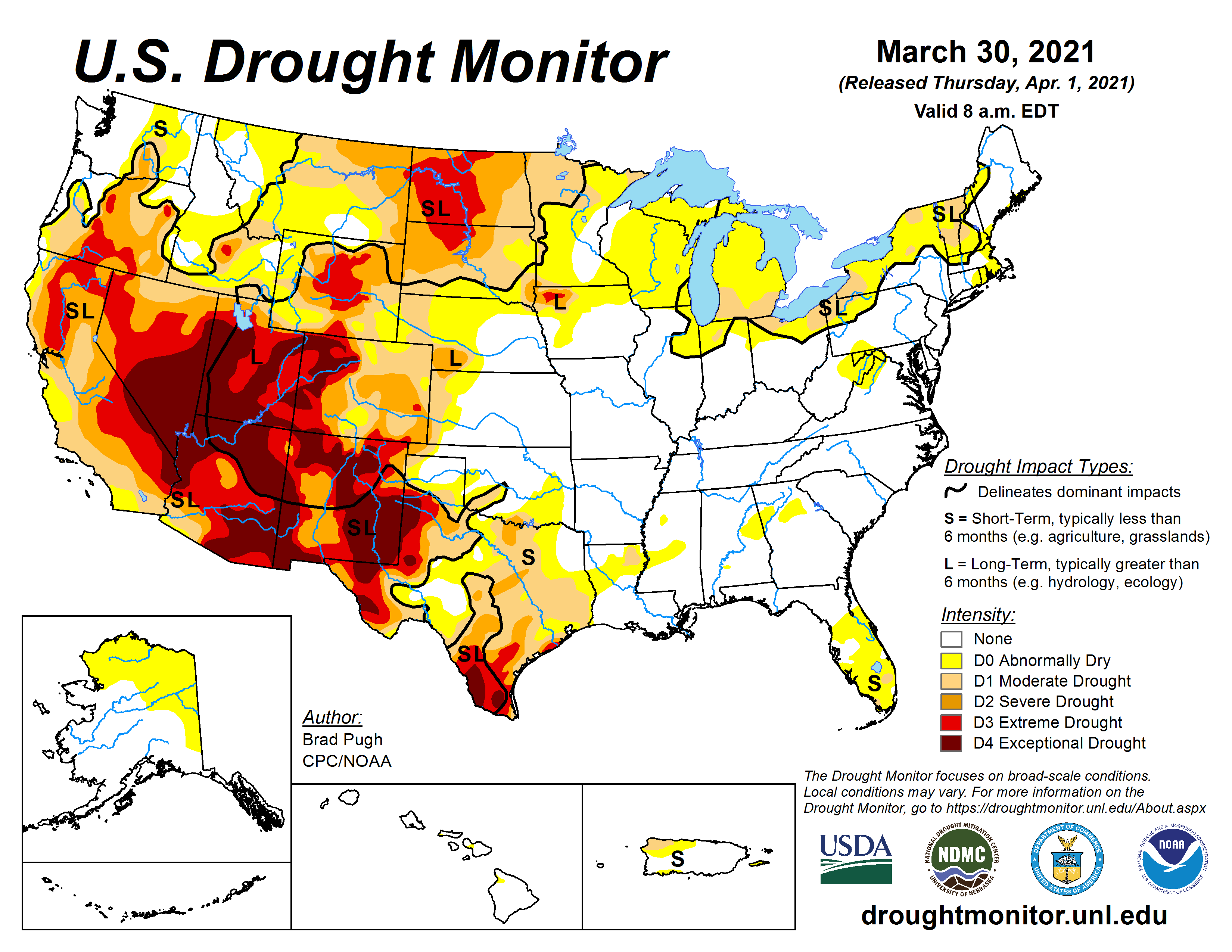 Drought - March 2021 | State of the Climate | National Centers for  Environmental Information (NCEI)