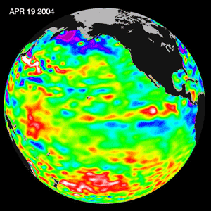Satellite Altimetry of Pacific Ocean Sea-Level Topography