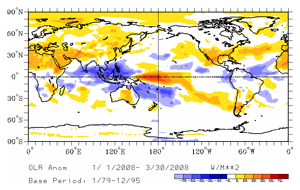 Image of January-March OLR Anomalies