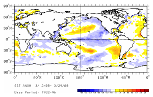 March SST Anomalies