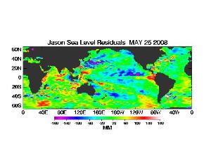 Image of 25 May 2008 Global Sea Level Anomalies