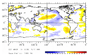 3-month (March-May) averaged SST Anomalies