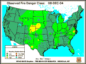 8 December 2004 Fire Danger Classification