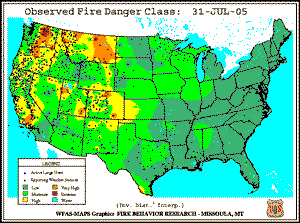 30 June 2005 Fire Danger Classification