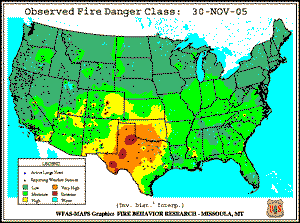 30 November 2005 Fire Danger Classification