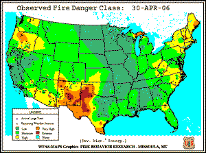 30 April 2006 Fire Danger Classification