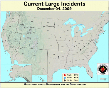 Large Fire Map for December 4