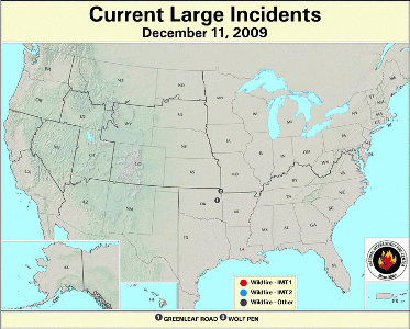 Large Fire Map for December 11
