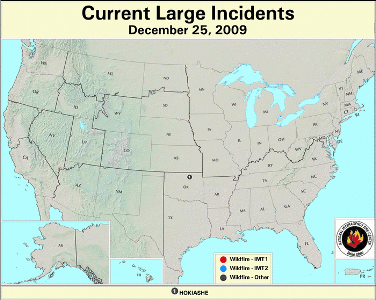 Large Fire Map for December 25