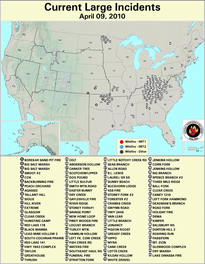 Wildfires - April 2010 | State of the Climate | National Centers for