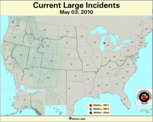 Large Fire Map for May 3